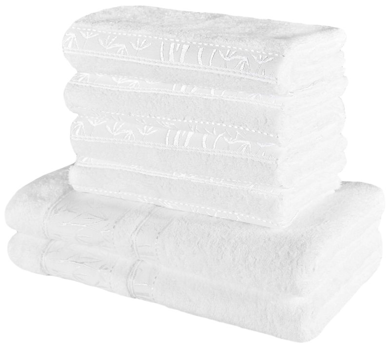 Набір_з_6_білих_бамбукових_банних_рушників_та_рушників_EMI