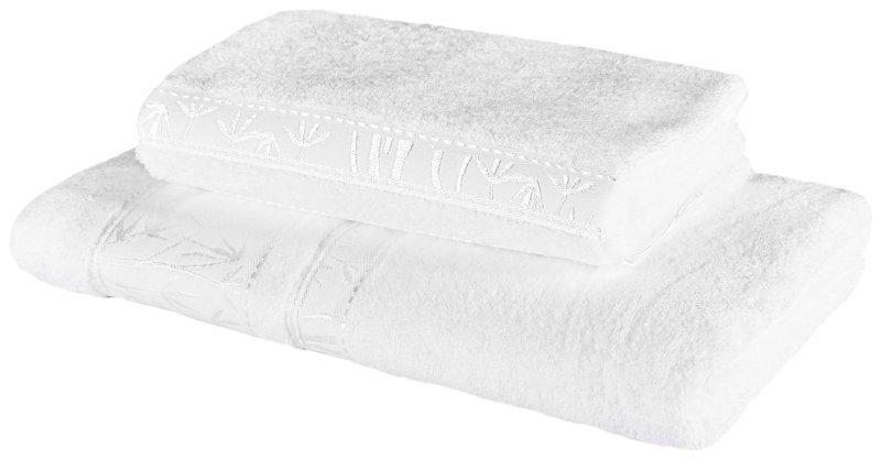 Набір_з_2_білих_бамбукових_рушників_EMI