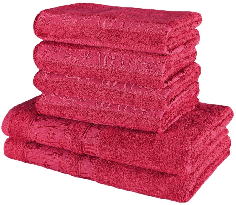 Набір_з_6_бордових_бамбукових_банних_рушників_та_рушників_EMI