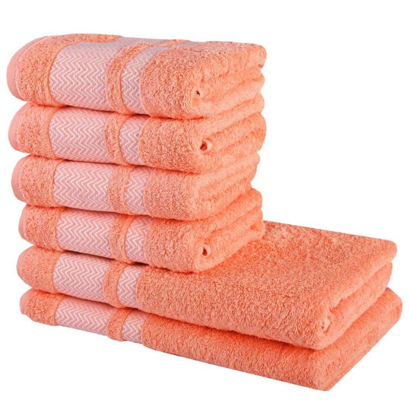 Набір_з_6_бавовняних_рушників_Ates_лососевий_EMI
