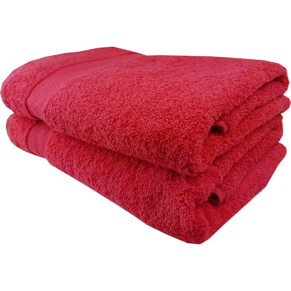 červená bavlnená osuška 70x140 cm