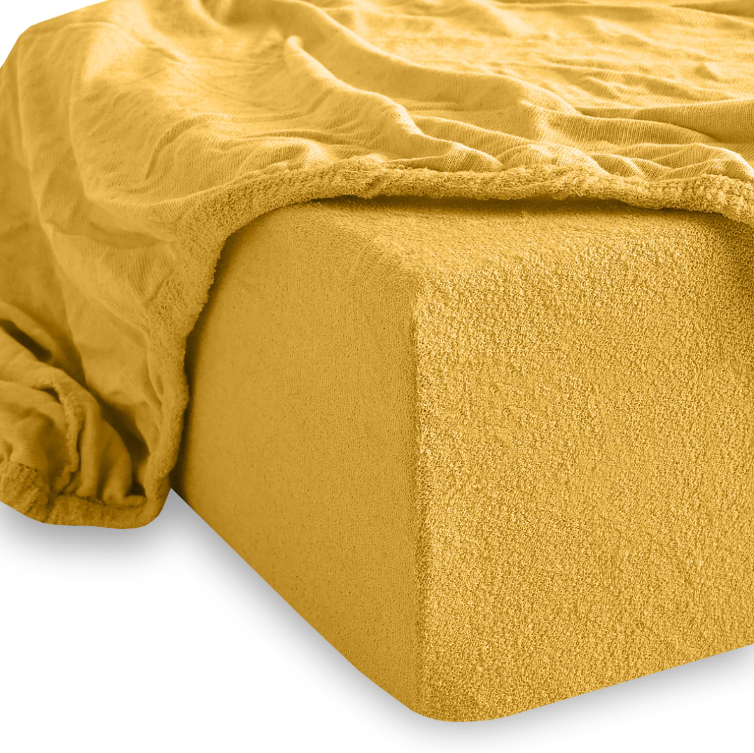 Простирадло темно-жовте махрове EMI