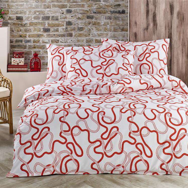 Бавовняна_постільна_білизна_Kalos_червона_EMI