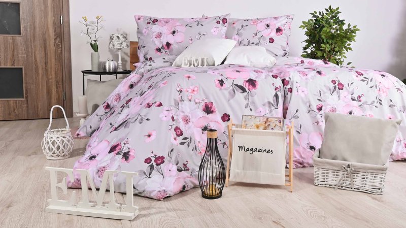 Бавовняна постільна білизна Nelly gray EMI