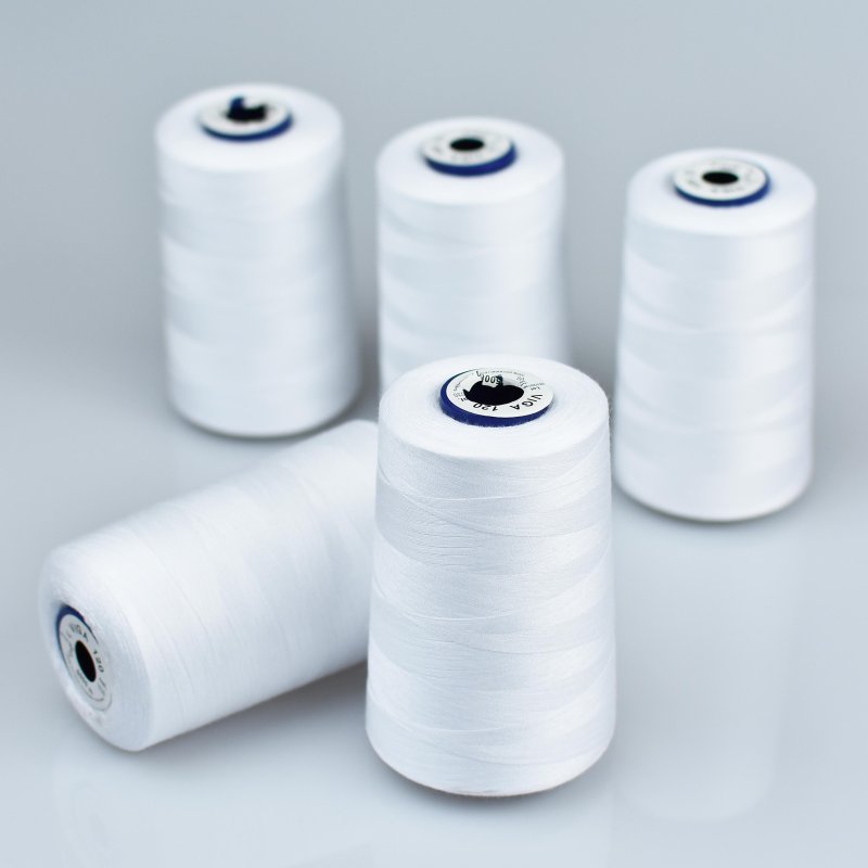 Швейна_нитка_біла_5000m_VIGA