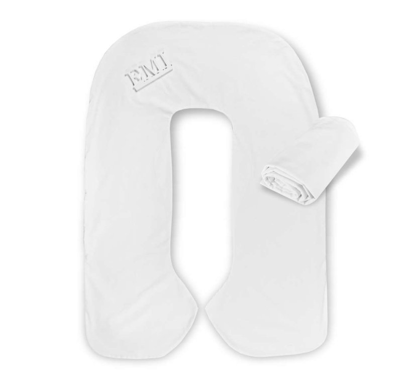 Наволочка на подушку для вагітних біла EMI
